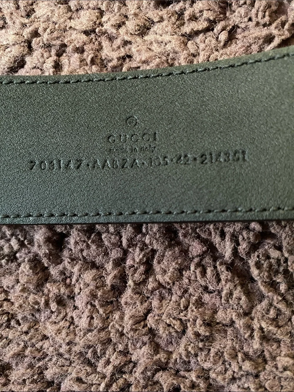 Gucci black leather